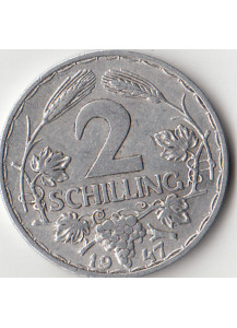 AUSTRIA  2 Schilling 1947 Conservazione MB